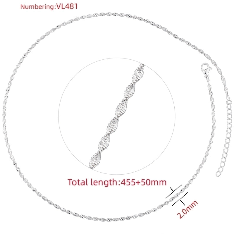 Hip-Hop Minimalist Solid Color Copper 18K Gold Plated Necklace