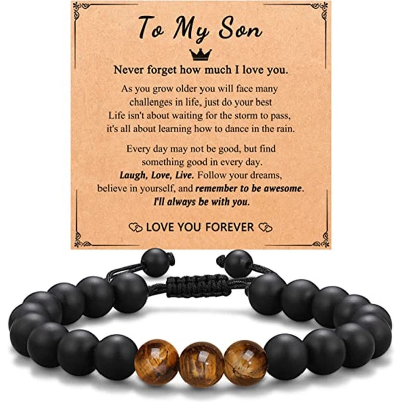 Hot Gift Bracelet Birthday Christmas Gift Jewelry Tiger Eye Black Frosted Bracelet Manufacturers