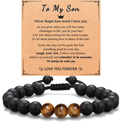 Hot Gift Bracelet Birthday Christmas Gift Jewelry Tiger Eye Black Frosted Bracelet Manufacturers