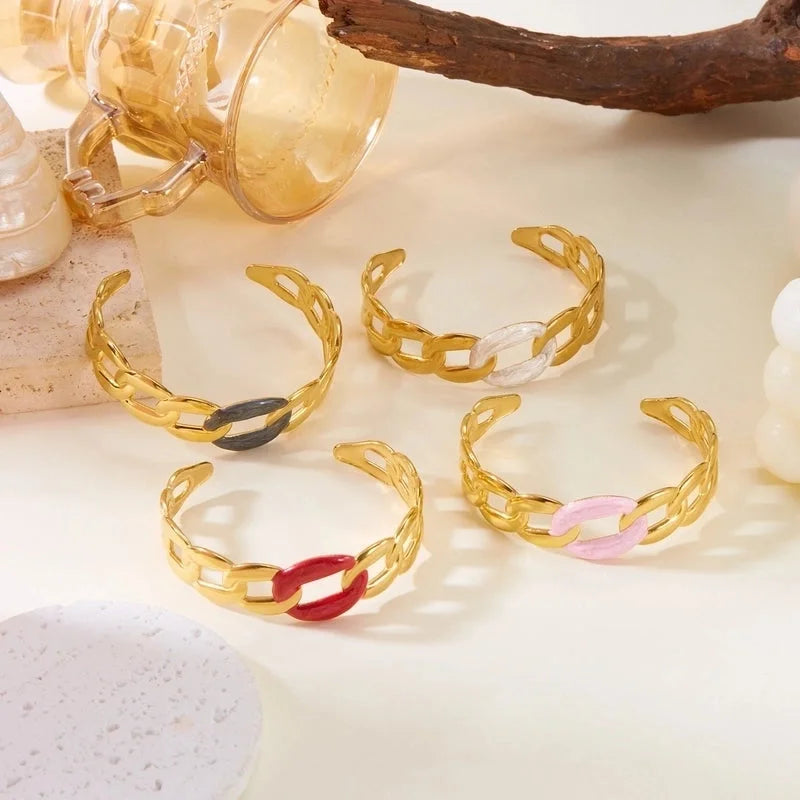 Casual Elegant Lady Heart Shape 304 Stainless Steel Bangle In Bulk