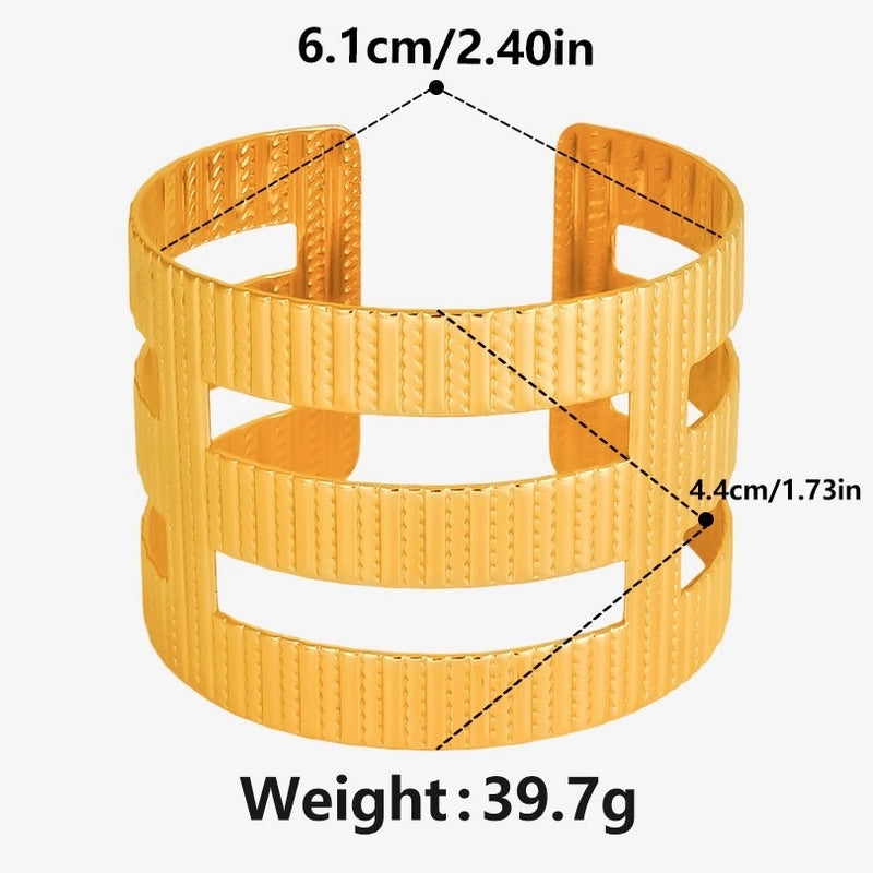 IG Style Solid Color 304 Stainless Steel 18K Gold Plated Bangle In Bulk Stainless Steel Bracelets