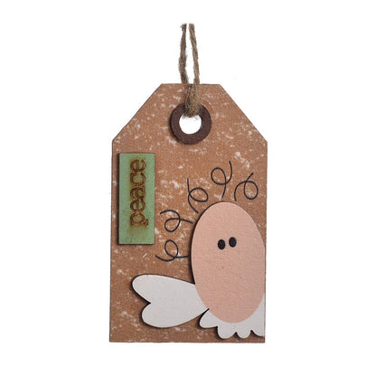 Christmas Cute Santa Claus Angel Snowman Wood Party Festival Hanging Ornaments