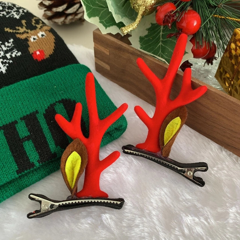 Christmas Cute Antlers Plastic Daily Hairpin