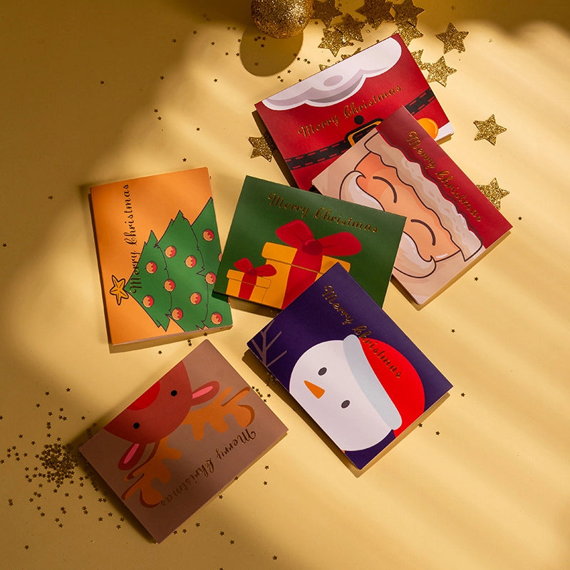 Christmas Artistic Snowman Christmas Card