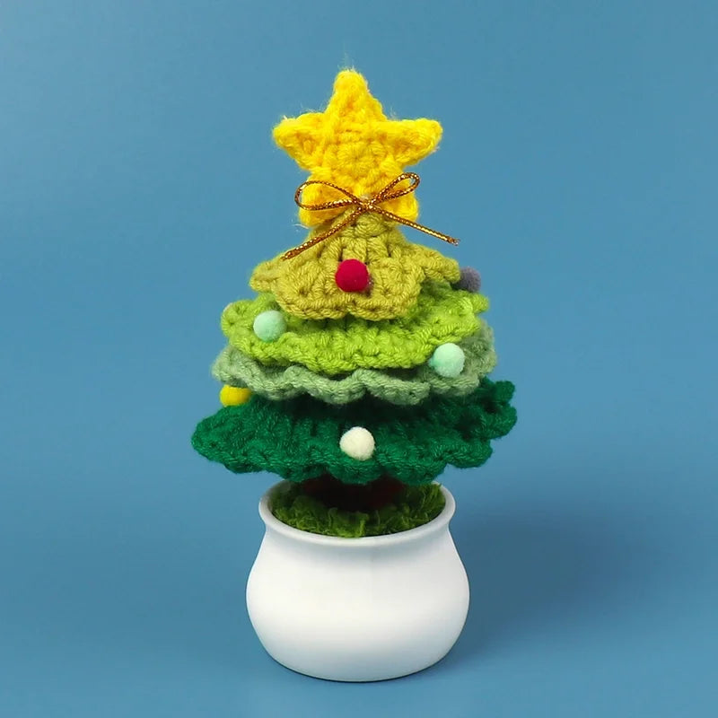 Christmas Pastoral Christmas Tree Plastic Yarn Party Ornaments