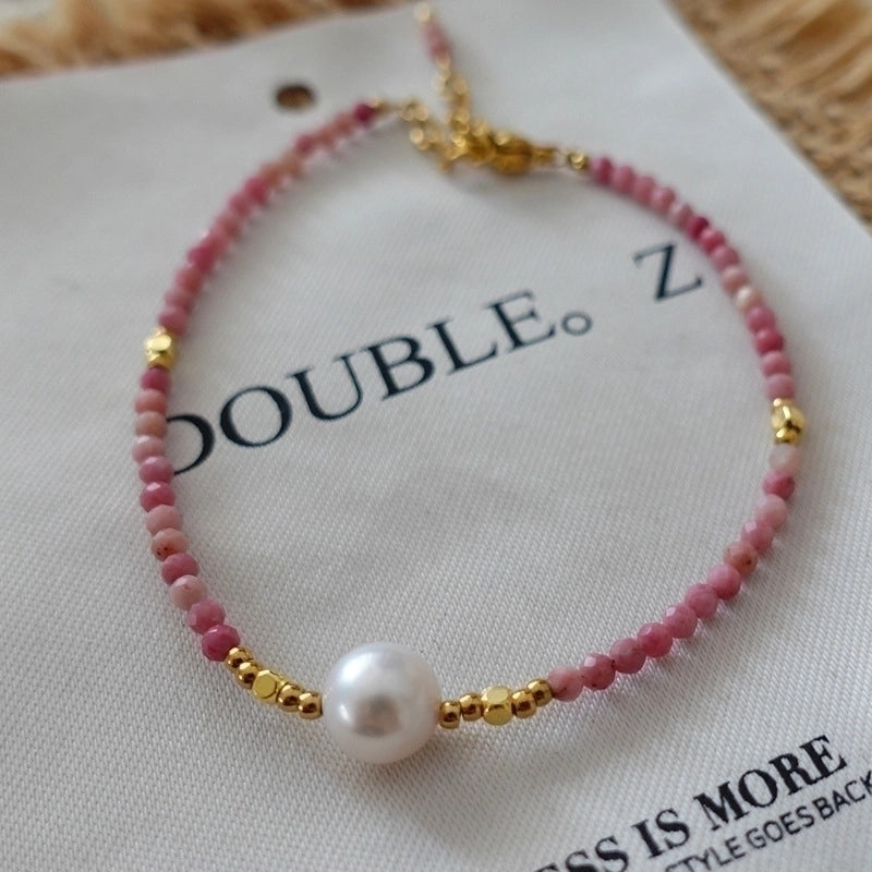 Minimalist Geometric Natural Stone Tiger Eye Pendant Necklace In Bulk