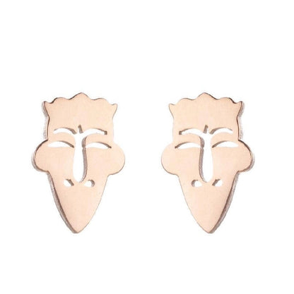 1 Pair Fashion Geometric Plating 304 Stainless Steel 18K Gold Plated Ear Studs