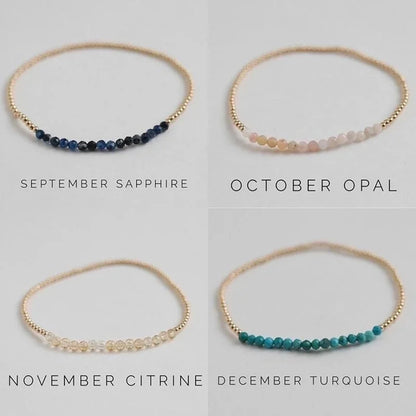 Natural Stone Copper Beaded Geometric Bracelets