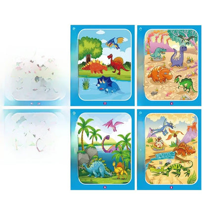 Children's Magic Water Painting Book Repeated Graffiti Educational Painting Book Scene Early Education Cognitive Matching Quiet Book