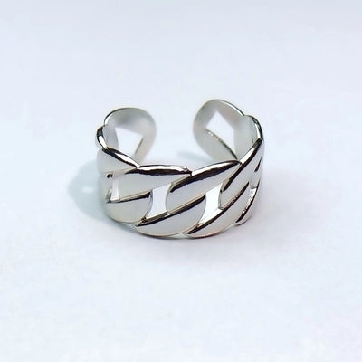 Minimalist Heart Shape Titanium Steel Open Rings