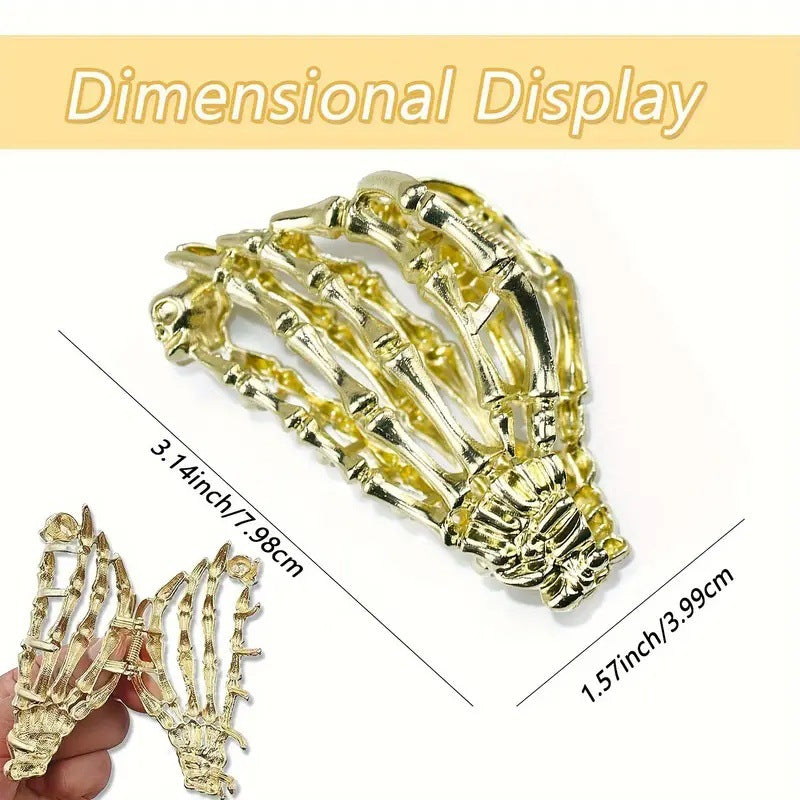 Halloween Elegant Lady Streetwear Women's Bat Metal Plating Hair Claws