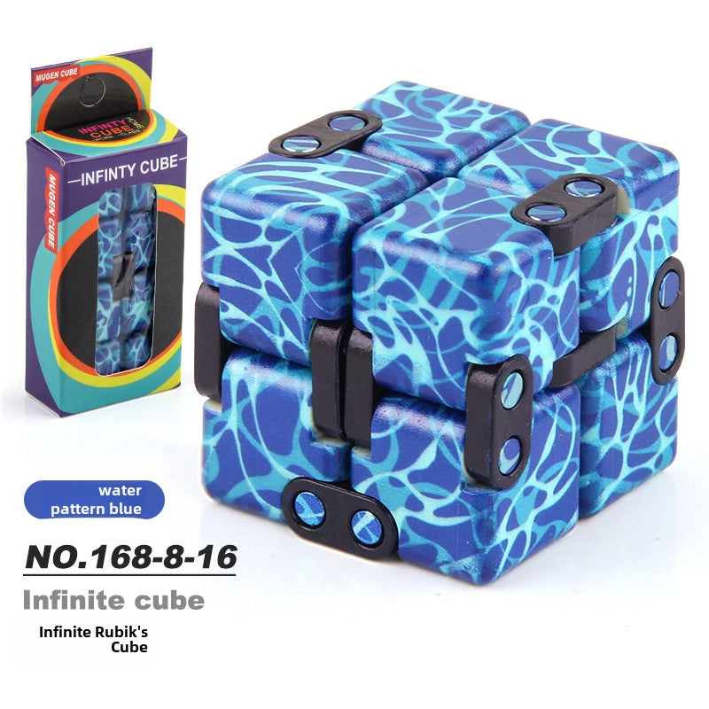 New Strange Decompression Toy UV Printing Infinite Rubik's Cube Decompression Folding Changeable Rubik's Cube Fingertip Rubik's Cube Manufacturer Resources