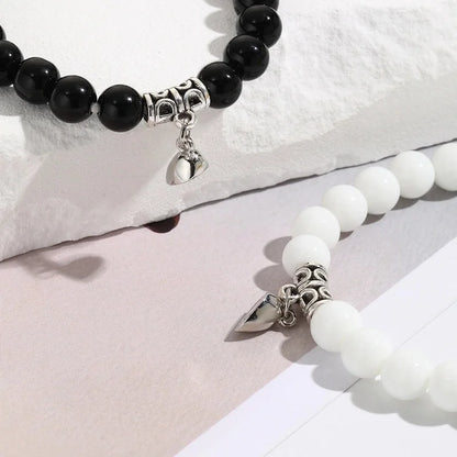 Commute Heart Shape Turquoise Beaded Bracelets