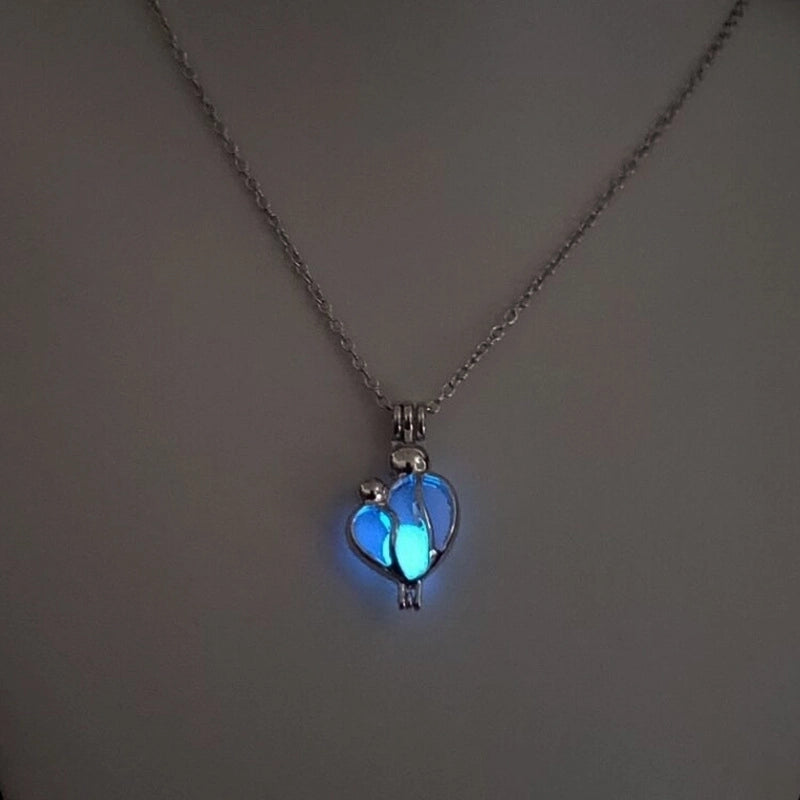 Luminous Hollow Diy Cage Christmas Tree Women's Necklace