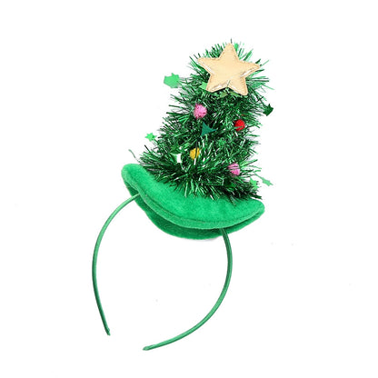 Christmas Fashion Christmas Tree Star Plastic Party Hair Band Costume Props