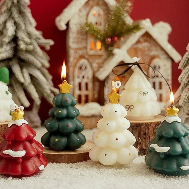 Christmas Cute Minimalist Christmas Tree Soy Wax Paraffin