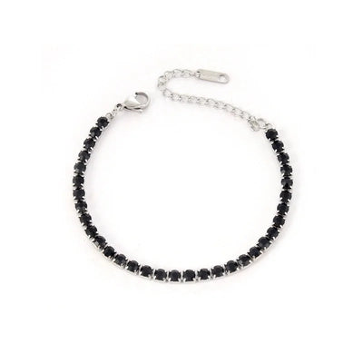 Lady Geometric 304 Stainless Steel 18K Gold Plated Rhinestones Bracelets In Bulk