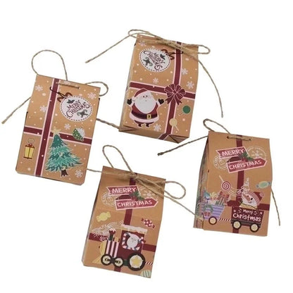 Christmas Cute Letter Kraft Paper Party Gift Bags