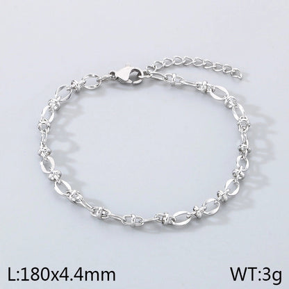 Minimalist Geometric 304 Stainless Steel 18K Gold Plated Bracelets In Bulk