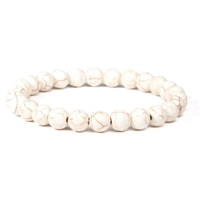 Fashion Solid Color Natural Stone Beaded Bracelets