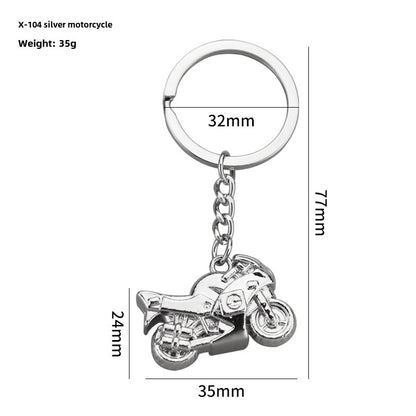 Simulation Cool Helmet Motorcycle Suit Keychain Metal Helmet Keychain Pendant Motorcycle Keychain