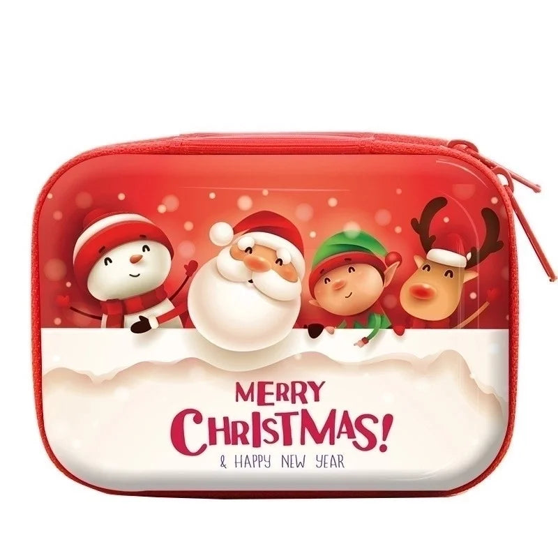 Unisex Santa Claus Tinplate Zipper Coin Purses