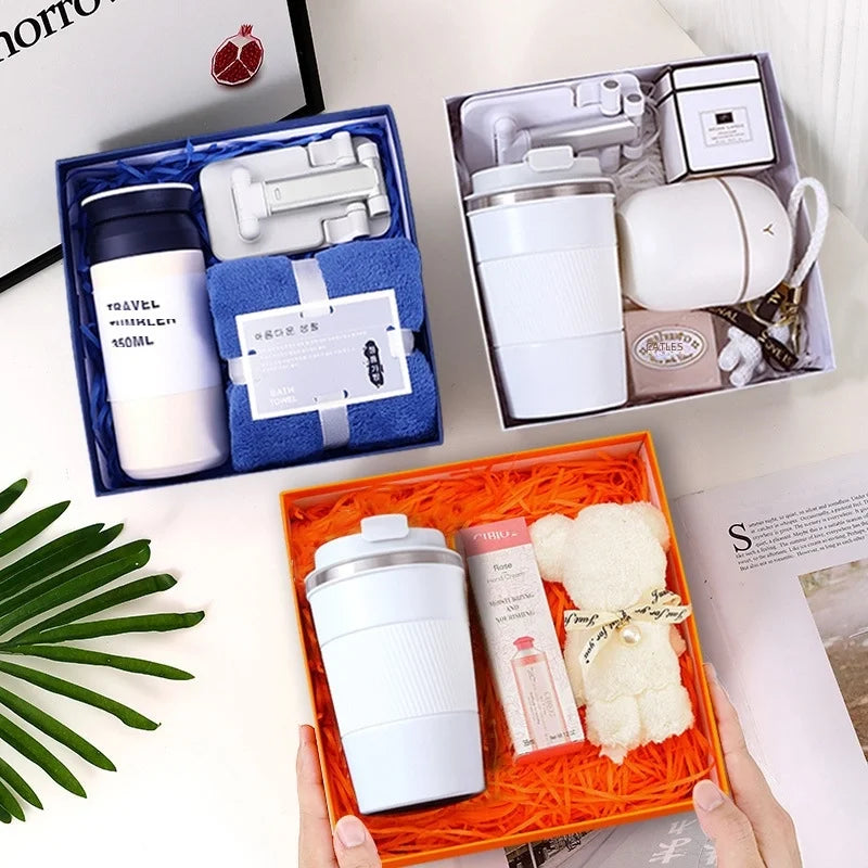 Business Gift Set Women's Day Gift Employee Activity Insulated Cup Umbrella Suitable For Clients