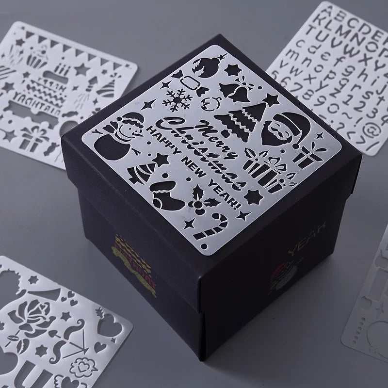 Painting Diy Square Graffiti Template Decorative Border Ruler