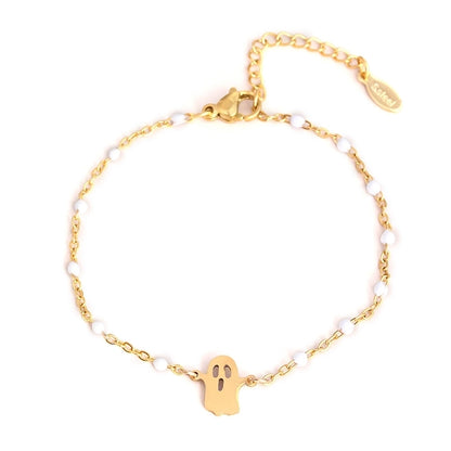 Modern Style Classic Style Ghost Unforgettable 304 Stainless Steel Bracelets In Bulk Stainless Steel Bracelets Halloween