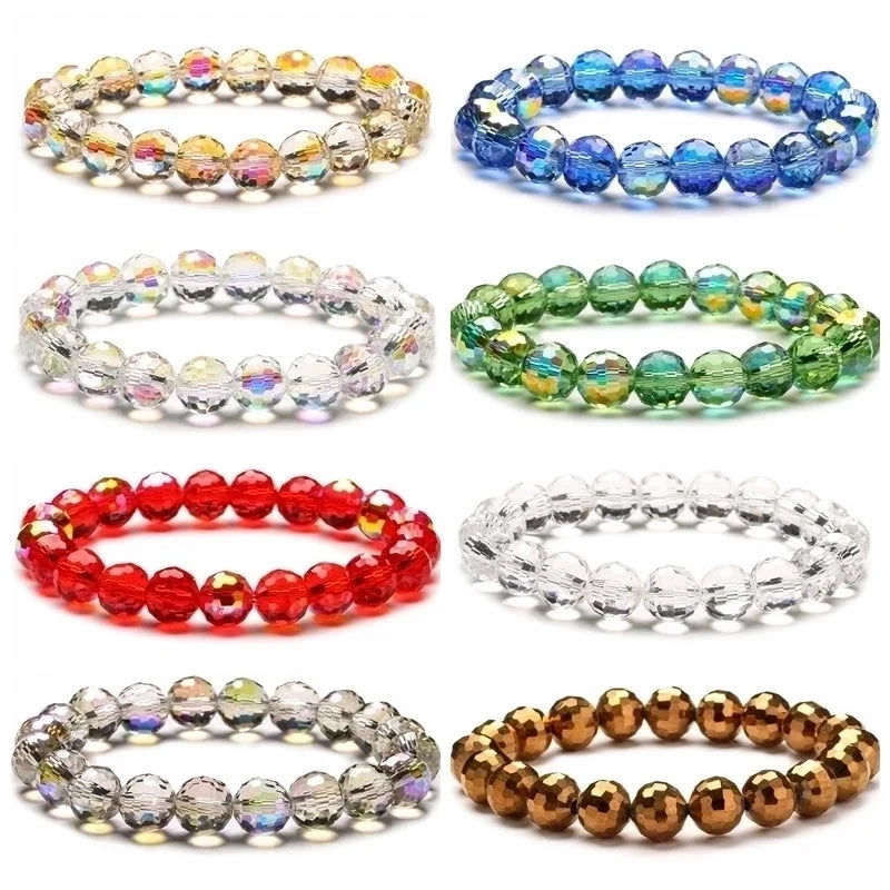 Retro Colorful Natural Stone Beaded Bracelets