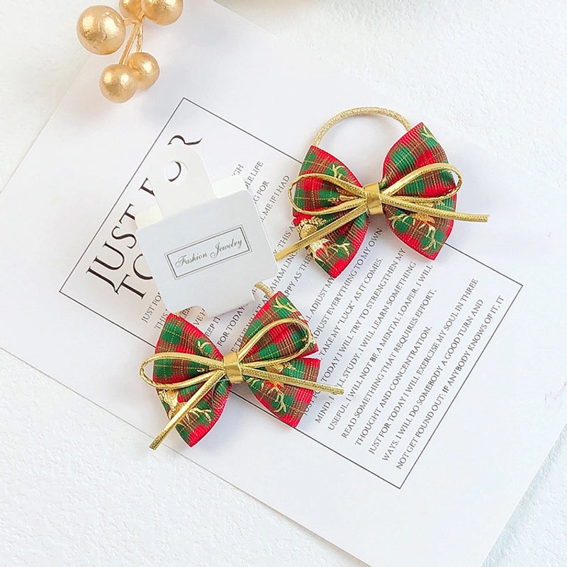 Christmas Cute Bow Knot Elk Cloth Party Party Accessories