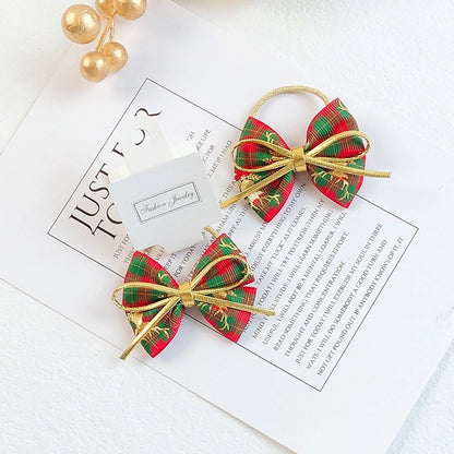 Christmas Cute Bow Knot Elk Cloth Party Party Accessories