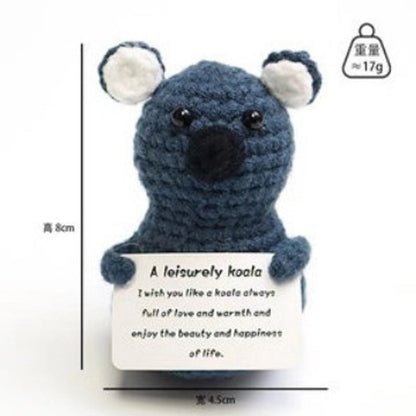 Cartoon Style Cute Animal Fruit Yarn Artificial Decorations