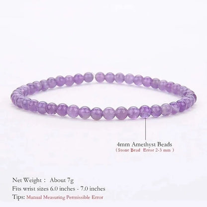 Romantic Classic Style Round Natural Stone Bracelets In Bulk