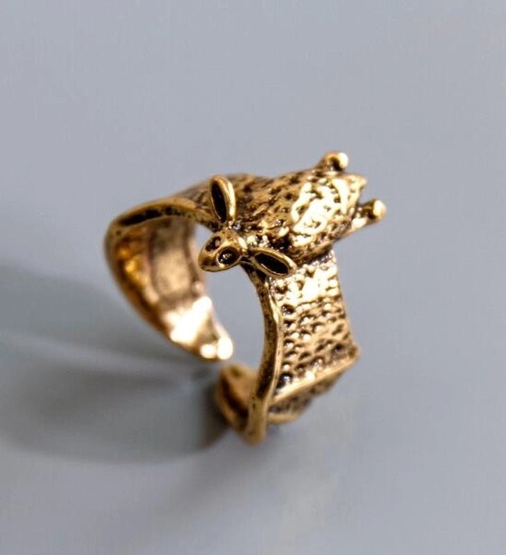 Novelty Bat Alloy Plating Alloy Halloween Unisex Open Ring