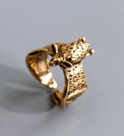 Novelty Bat Alloy Plating Alloy Halloween Unisex Open Ring