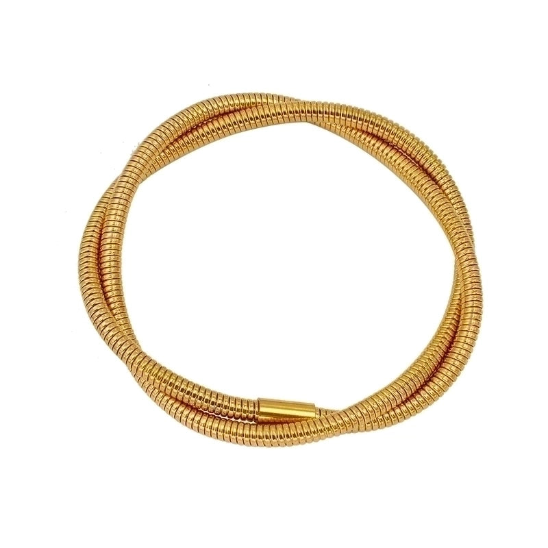 Minimalist Geometric 304 Stainless Steel 18K Gold Plated Bangle In Bulk