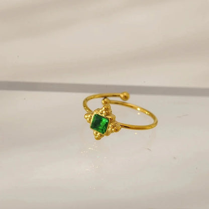 Elegant Glam Luxurious Geometric 304 Stainless Steel Open Rings