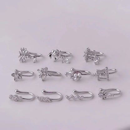 Nose Rings & Studs Fashion Geometric Copper Plating