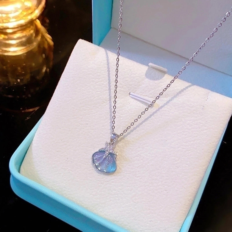 304 Stainless Steel Copper 18K Gold Plated K Gold Plated Inlay Heart Shape Wings Butterfly Zircon Pendant Necklace