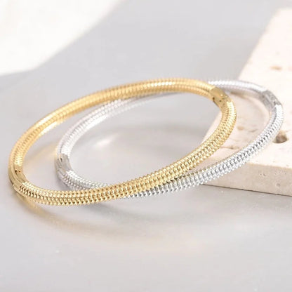 Minimalist Commute Geometric 304 Stainless Steel Bangle In Bulk