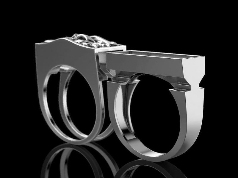 Fashion Skull Alloy Plating Halloween Unisex Rings