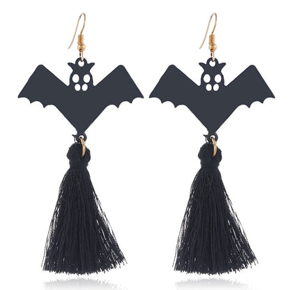 6 Pieces Gothic Cat Spider Alloy Women'S Drop Earrings 1 Pair