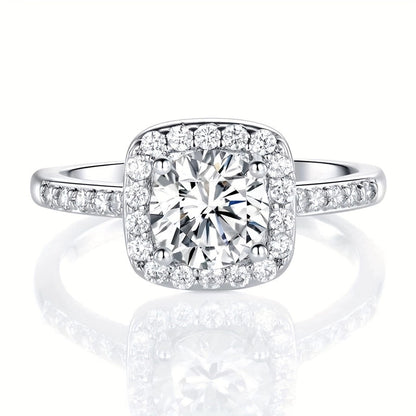 Ig Style Elegant Minimalist Square Copper Plating Inlay Zircon Rose Gold Plated White Gold Plated Gold Plated Rings