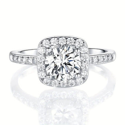 Ig Style Elegant Minimalist Square Copper Plating Inlay Zircon Rose Gold Plated White Gold Plated Gold Plated Rings