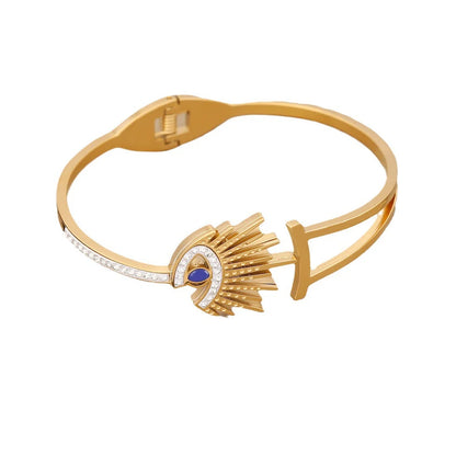 Expressive Eye Stainless Steel Electroplating Bangles