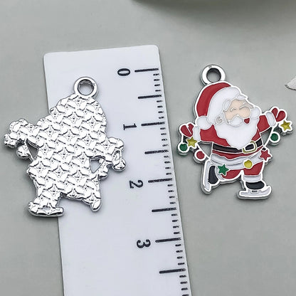 1 Piece 20 PCS/Package 17x14mm 23x18mm 23x23mm Alloy Christmas Tree Santa Claus Gingerbread Pendant Jewelry Accessories