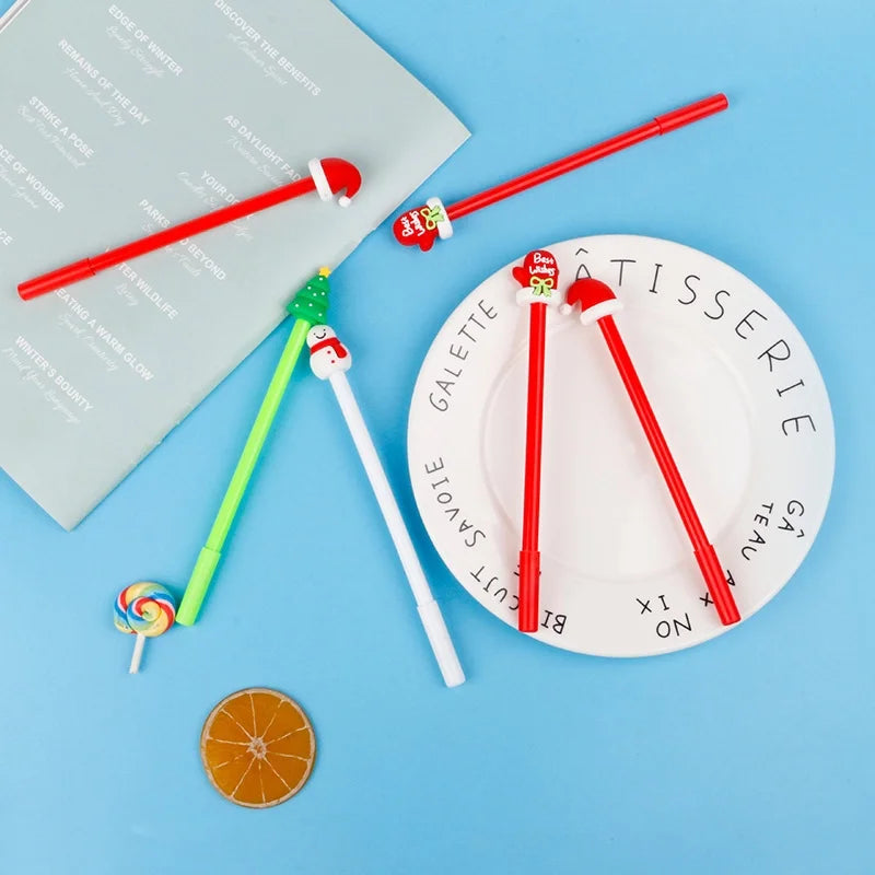 1 Piece Santa Claus School Christmas Plastic Cartoon Style Gel Pen
