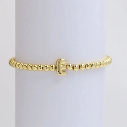 Copper Minimalist Plating Letter Bracelets