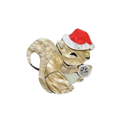 Cute Pin Squirrel Arylic Unisex Brooches